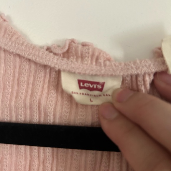 Levi's Light Pink Ruffled Blouse - Picture 2 of 2